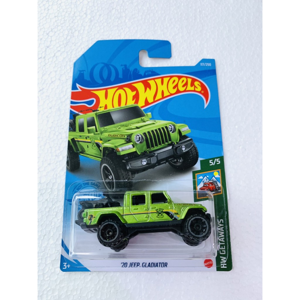 HOT WHEELS HOTWHEELS 20 JEEP GLADIATOR HIJAU RUBICON HW GETAWAYS LOT L 2021 DIECAST MOBIL LANGKA