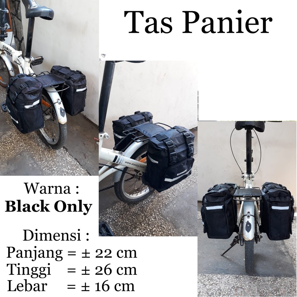  Tas  sepeda  tas  Panier Bagasi belakang sepeda  lipat 