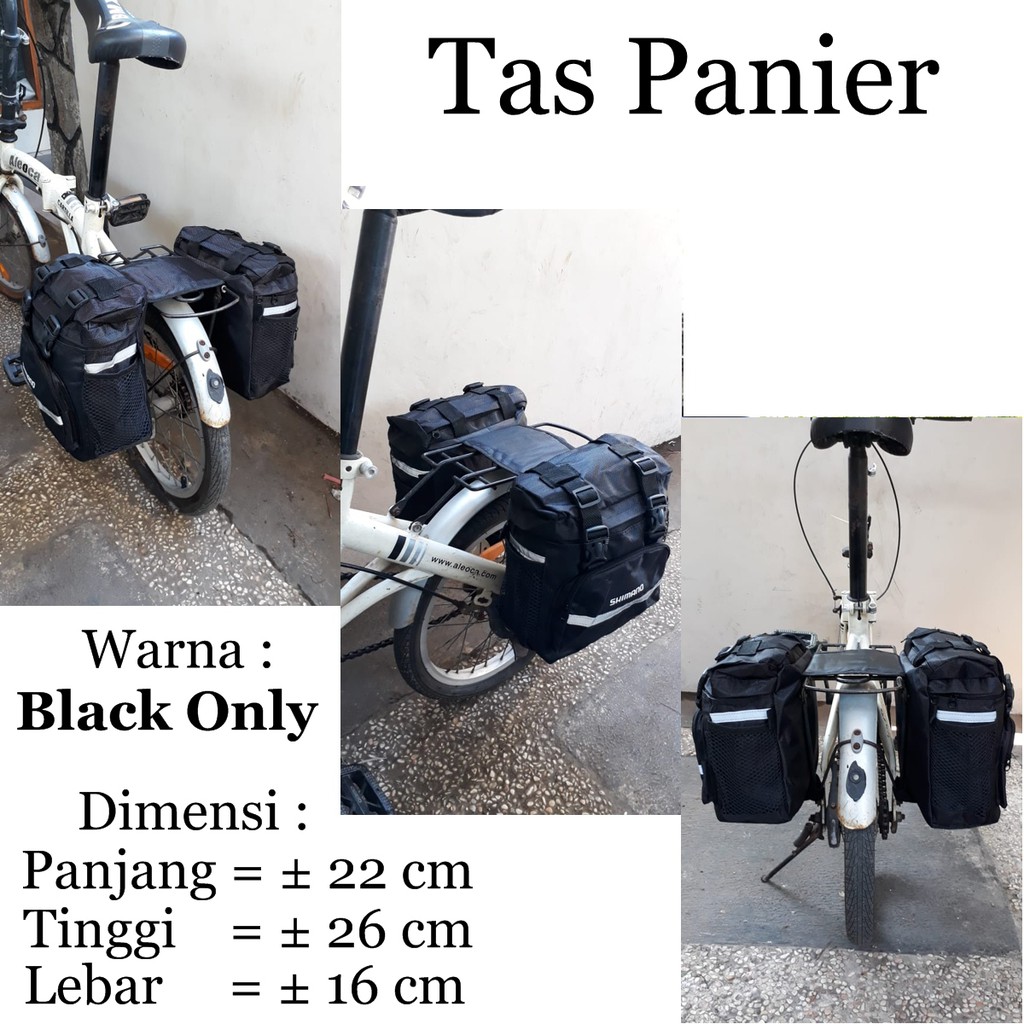  Tas  sepeda  tas  Panier Bagasi  belakang  sepeda  lipat  