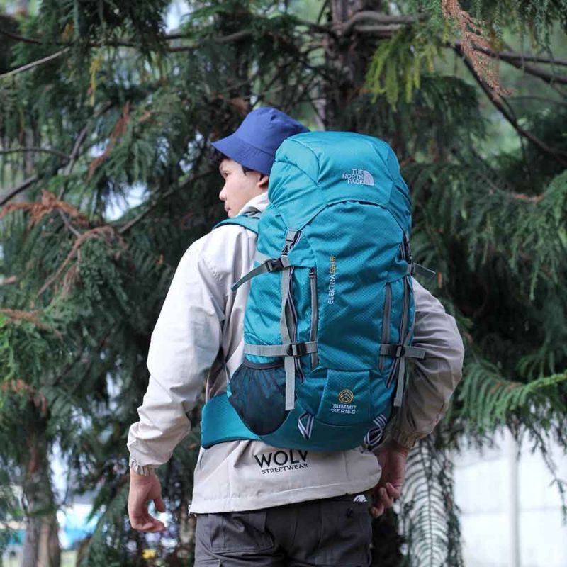 New Tas Carrier 60 Liter Terbaru Pria Wanita Biru | Ransel Tas Semi Carier | Tas Outdoor | Tas Gunung | Tas Keril | Tas Hiking The North Face Elektra 55+5 L Series