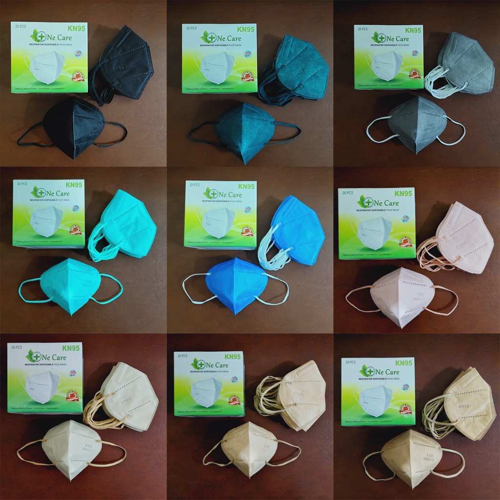 Earloop KN95 NeCare 1 Kotak isi 20pcs Masker 5ply KN95 Ne Care - Big Plaza