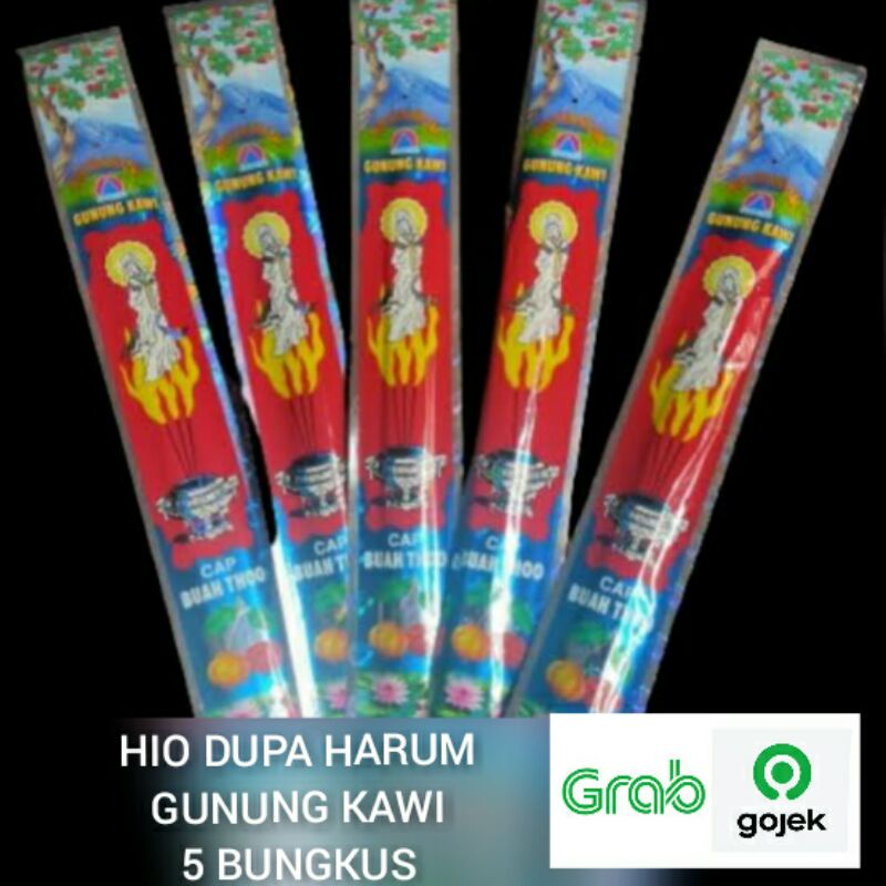 hio dupa wangi gunung kawi cap buah thoo 5 bungkus