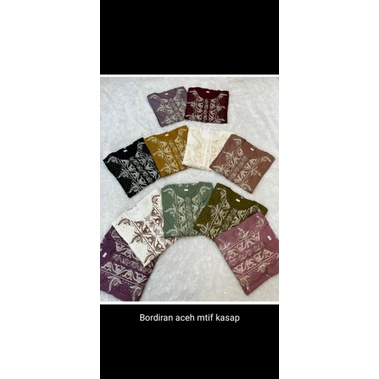 gamis bordir aceh viral