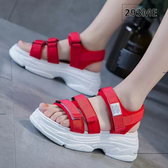 Sandal Tali Wanita Aime Korean Fashion Sol Tebal 4 Cm (KP92)-5