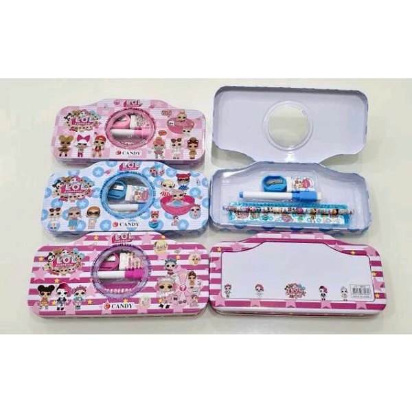 

Kotak Pensil Set Candy LOL Pink / Kotak Pensil Karakter Lucu