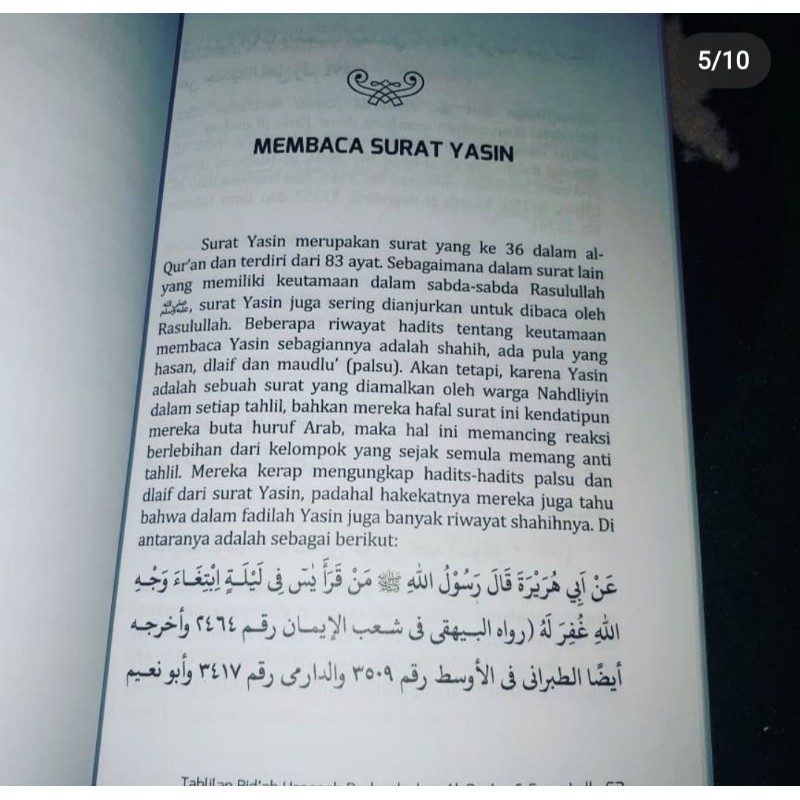 tahlilan bidah hasanah