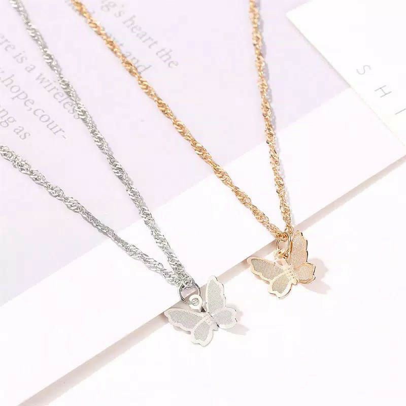 Kalung cantik / kalung cewek / kalung kupu kupu /kalung butterfly/kalung