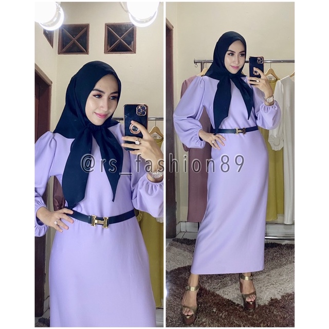 Dress tunik free belt H E R M E S cantik elegan