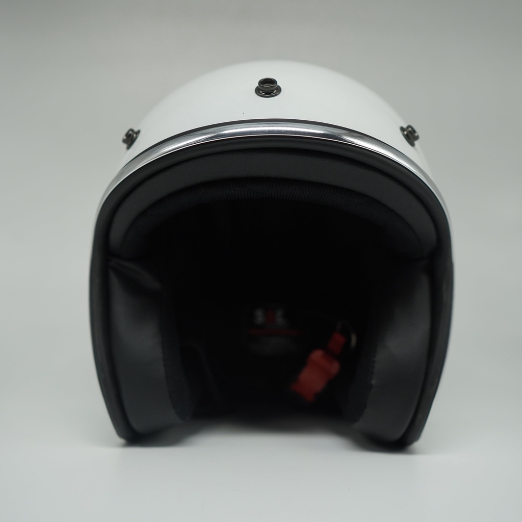 Helm Retro SADA Jitsu White  ( Helm Classic / Helm Klasik / Helm Vespa / Helm Bogo )