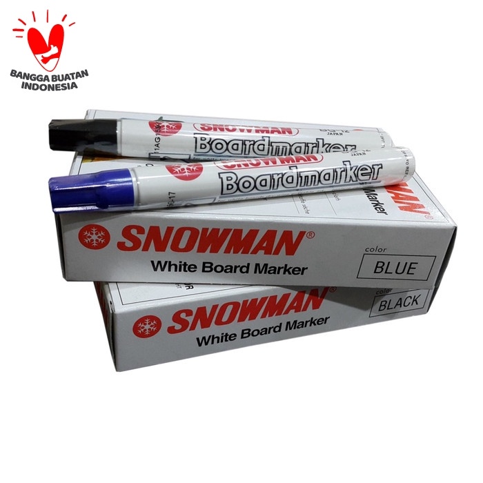

Spidol Whiteboard Snowman BG-12 Marker ( Per Lusin ) promo