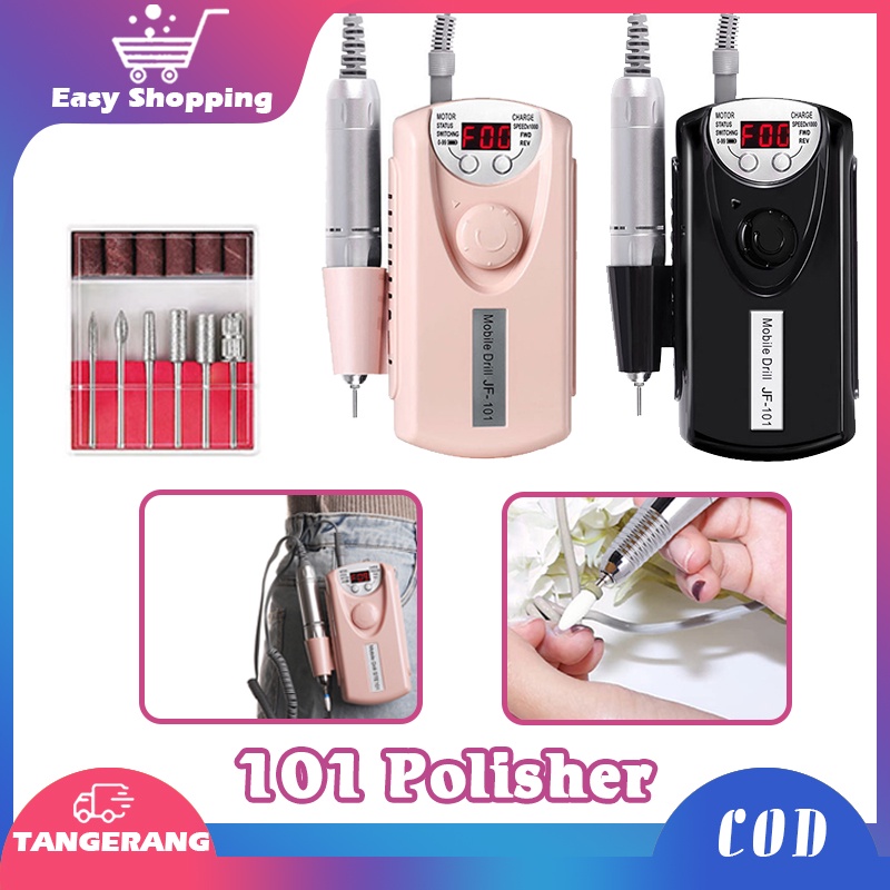 Alat Kikir Kuku Elektrik 101 Mesin Kikir Kuku Elektrik Electric Nail Drill Rechargeable 20w 30000rpm