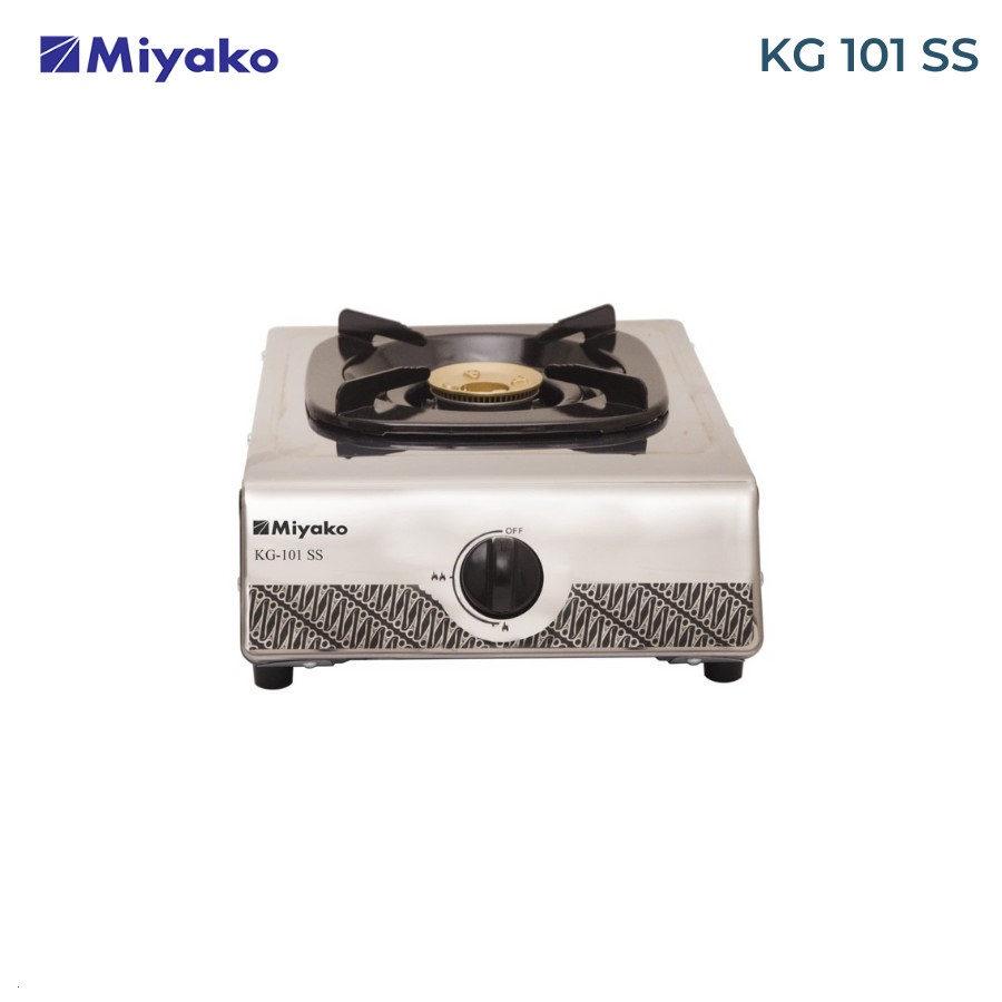 KOMPOR GAS MIYAKO 1 TUNGKU KG 101 SS KG 101SS STAINLESS STEEL ANTI KARAT