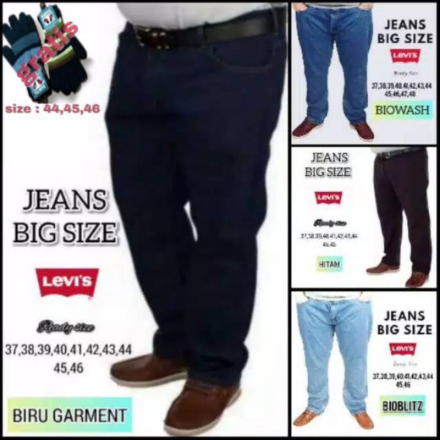  Celana  Jeans Big Size  Celana  Jeans Celana  Pria  Big 