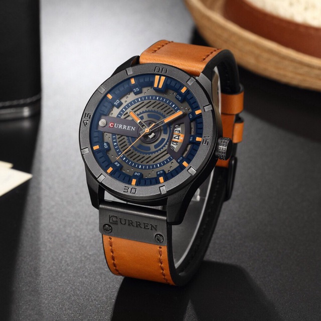 CURREN 8301 LEATHER/FREE BOX POLOS