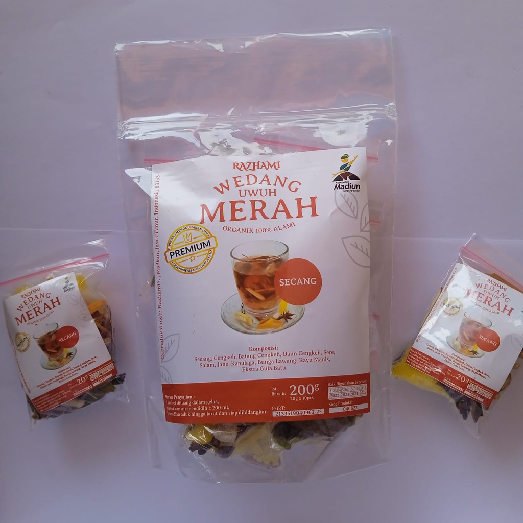 

WEDANG UWUH MERAH ( SECANG ) + LENGKAP DENGAN GULA BATU - REAL PICTURE - READY STOK