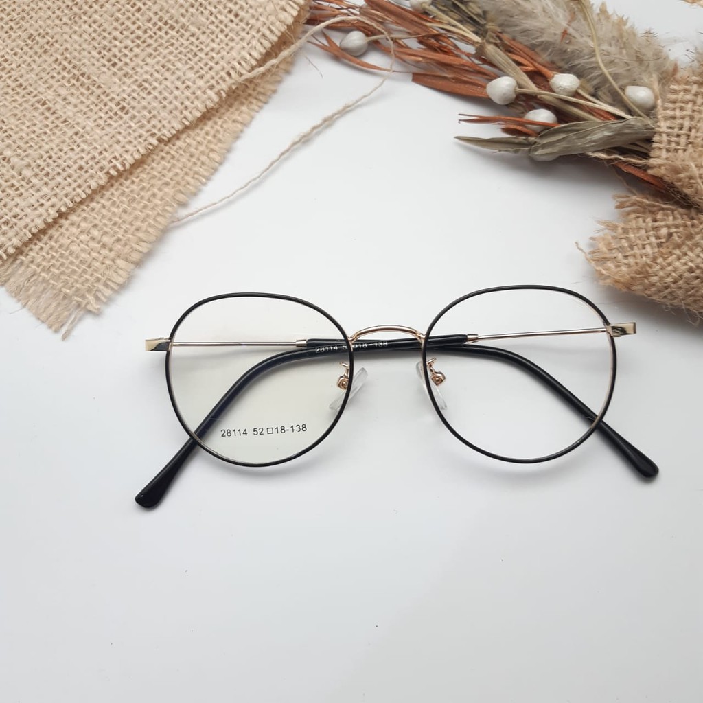 Kacamata Wanita Minus Frame 28114 Free Lensa Blueray Atau Photocromic