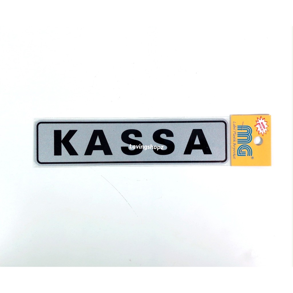 

Sticker tulisan Kassa untuk Kasir