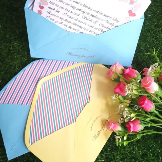 

Amplop Surat / Kartu Ucapan / Wedding - BLUE YELLOW LINE SERIES