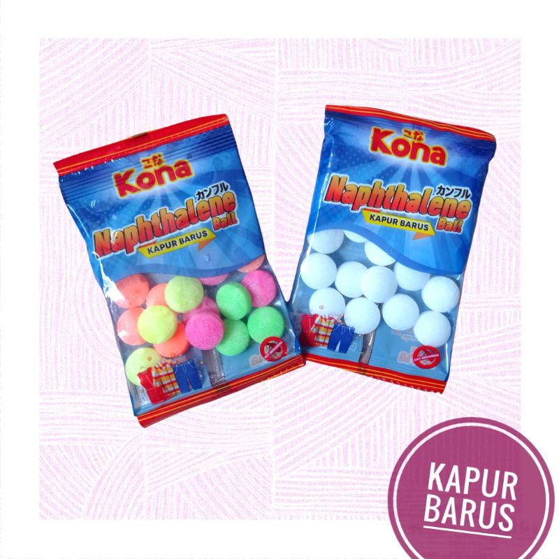 Kamper Ball / Kapur Barus Warna Kecil Sachet KONA - Kapur Ajaib