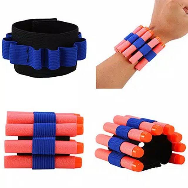 MOMBABY1 Gelang Tangan Tempat Peluru Pistol Nerf atau strap peluru Nerf