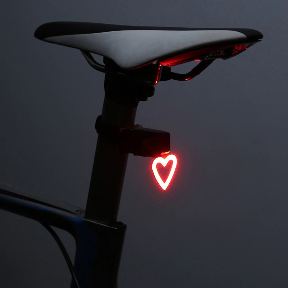 YGRETTE - Zacro Lampu Sepeda Tail Light LED Bicycle Bone USB Charging - ZHA0097 - Black