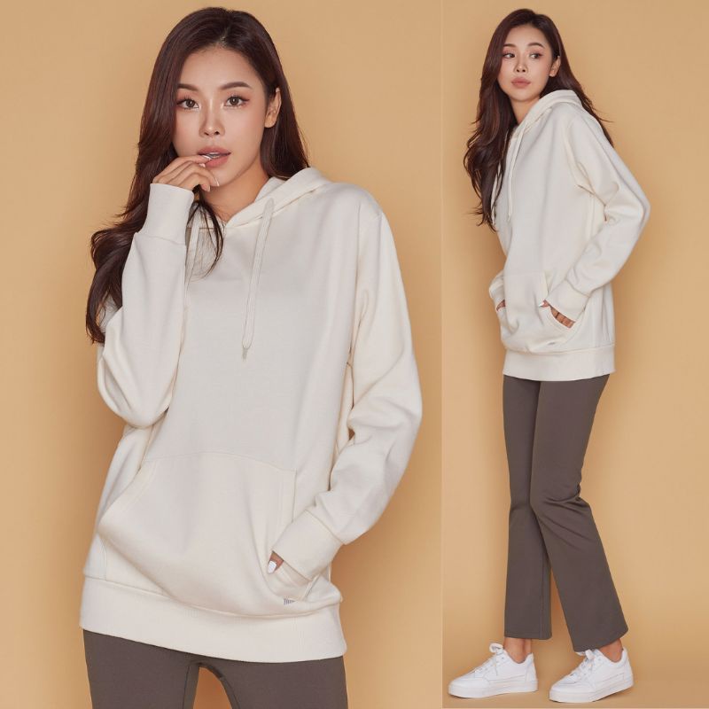 STJ008 STL Metro Semi Overfit Brushed Hoodie - Sweater Wanita Branded Original