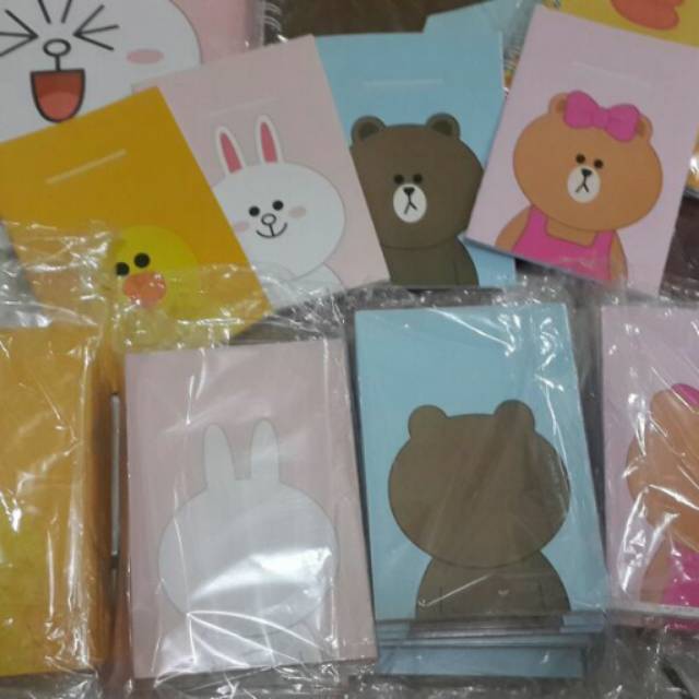 Line Friends mini Note books merchandise buku line