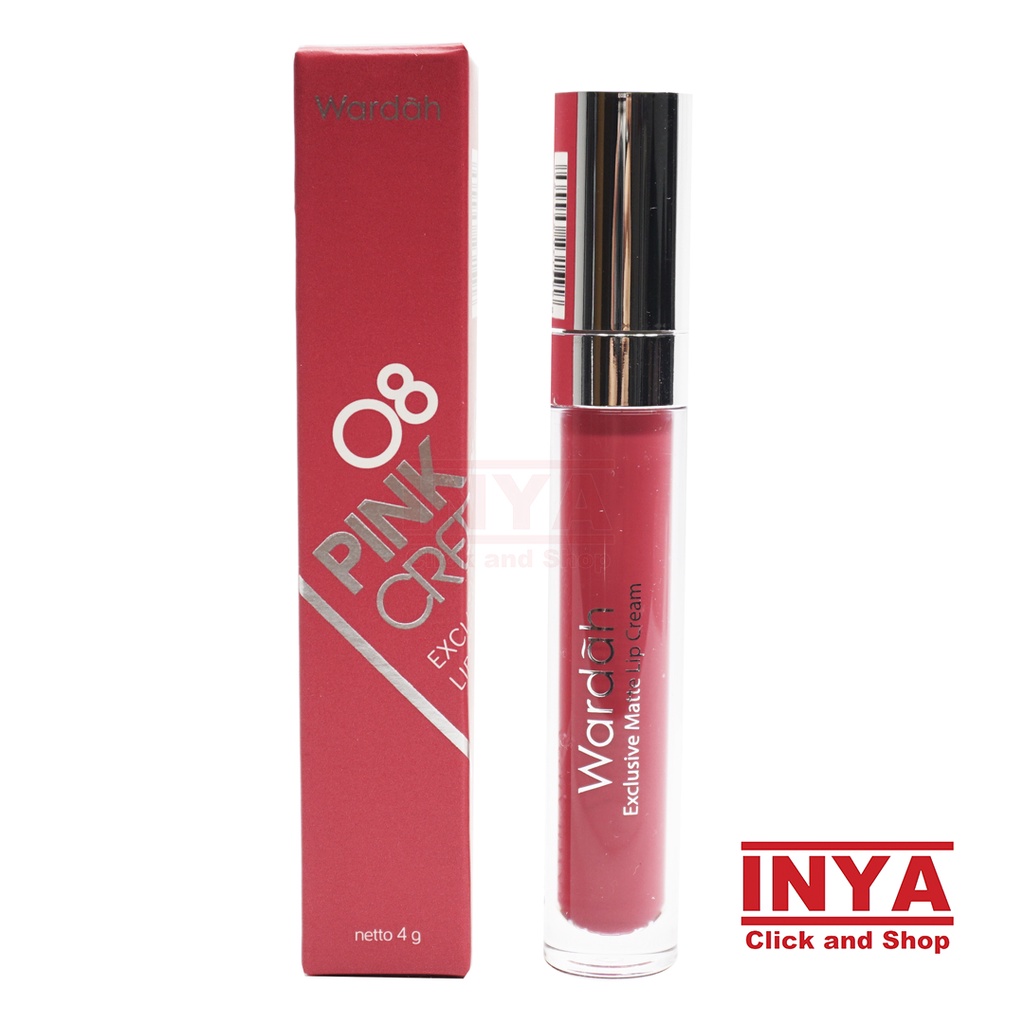 WARDAH EXCLUSIVE MATTE LIP CREAM 08 PINK CREDIBLE 4gr