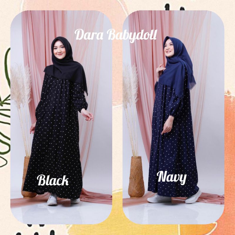 DASTER RAYON BABYDOLL POLKADOT / GAMIS JUMBO