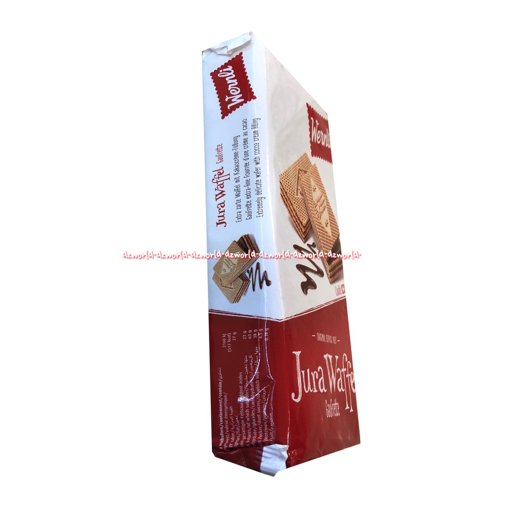 Wernli Jura Waffel Gaurette 250gr Wafel Coklat Swiss Biskuit Wafer Wenli