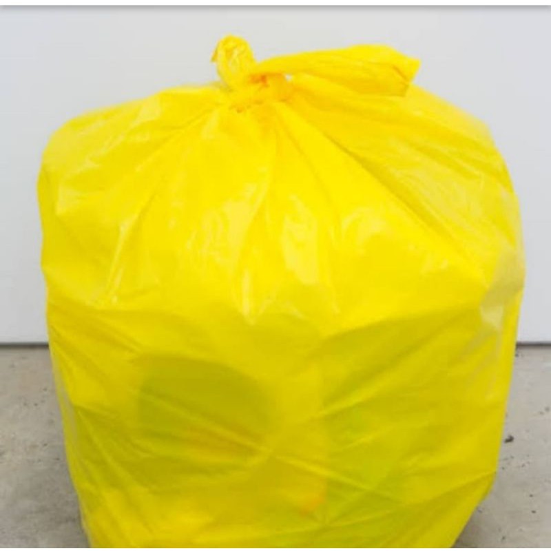 [20pc] TRASH BAG KUNING 80x100 Kantong Sampah  Plastik Medis