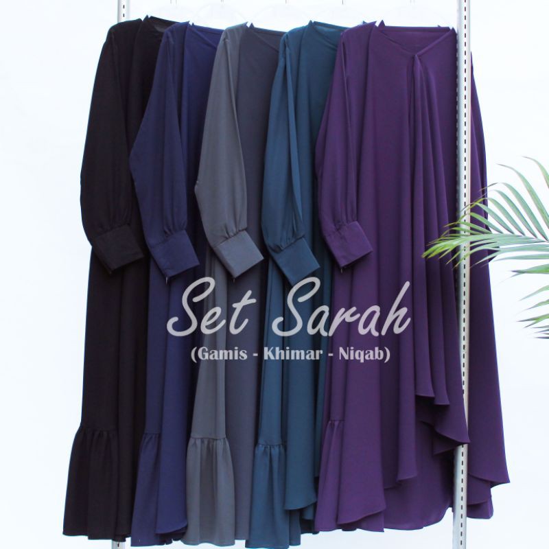 SET SARAH (GAMIS, KHIMAR & NIQAB)