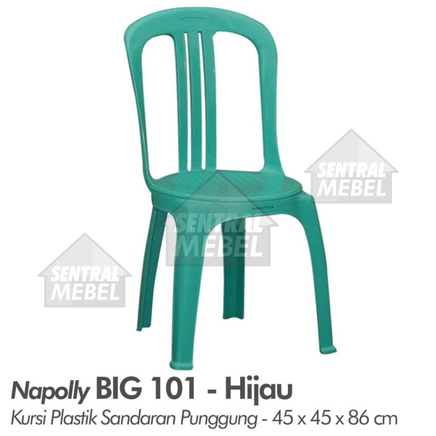 Kursi Plastik Napolly Big 101 kursi plastik sandaran punggung Big-101