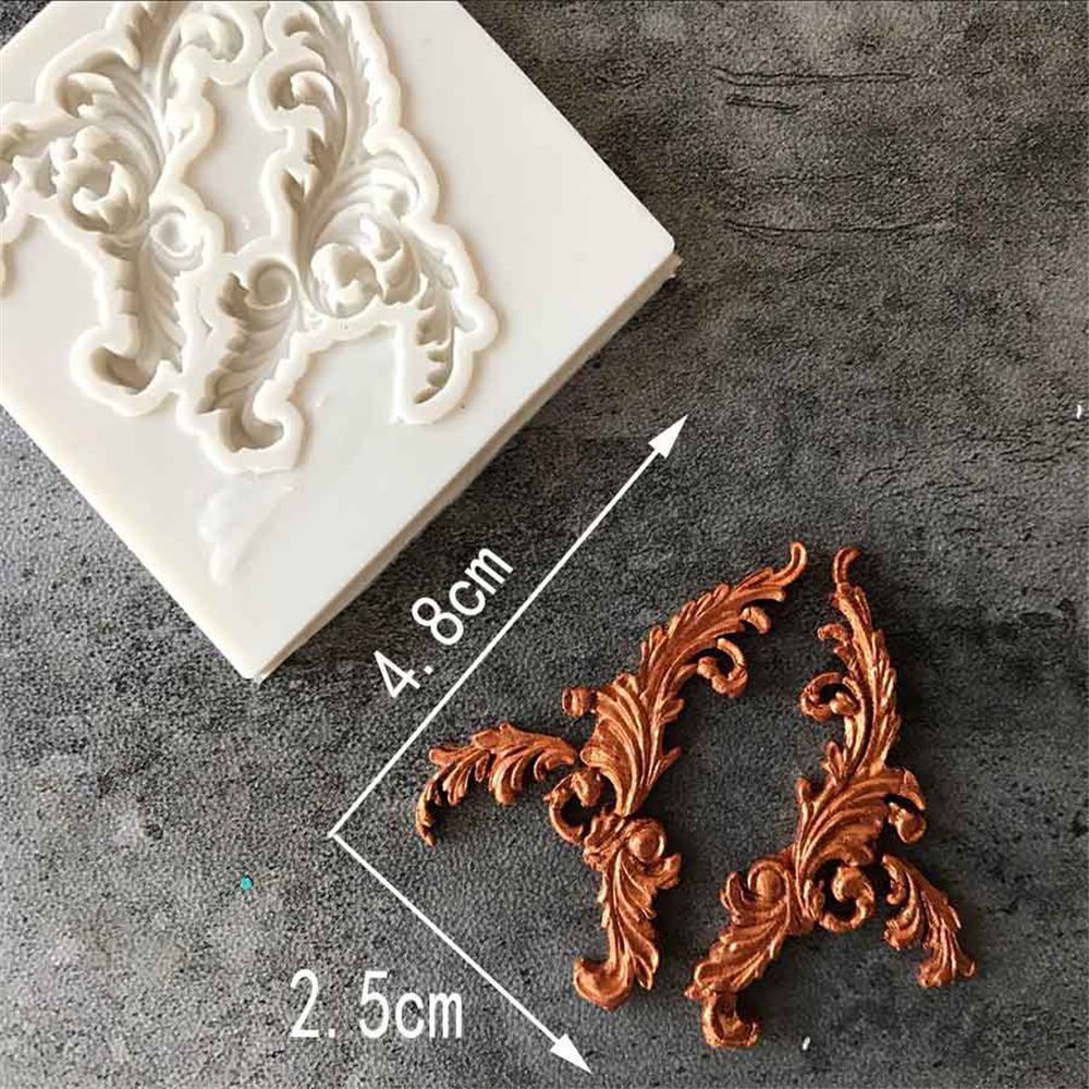 POPULAR Baking Tools Fondant Cake Mold Gumpaste Border Embossing Silicone Mould Decorating Pastry Chocolate European Antique Mirror Frame