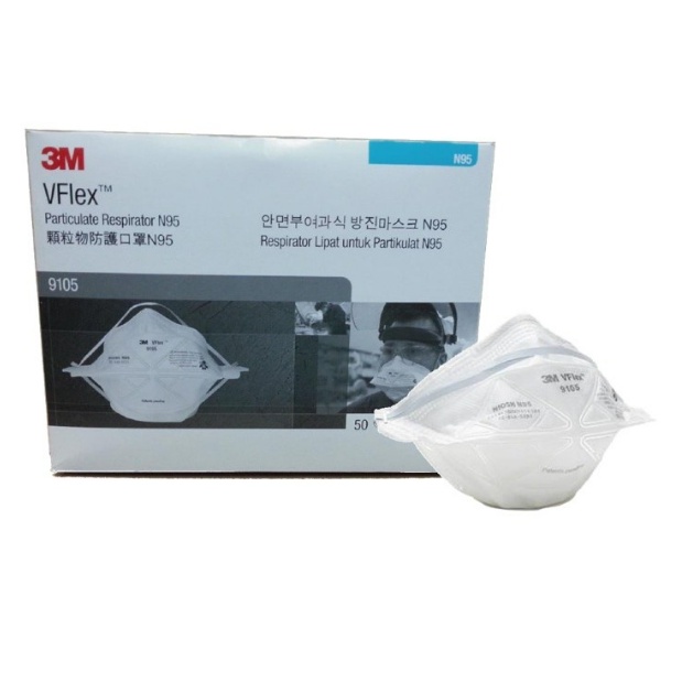 Masker 3M 9105 N95 Made In Singapura Original Termurah isi [50 Masker]