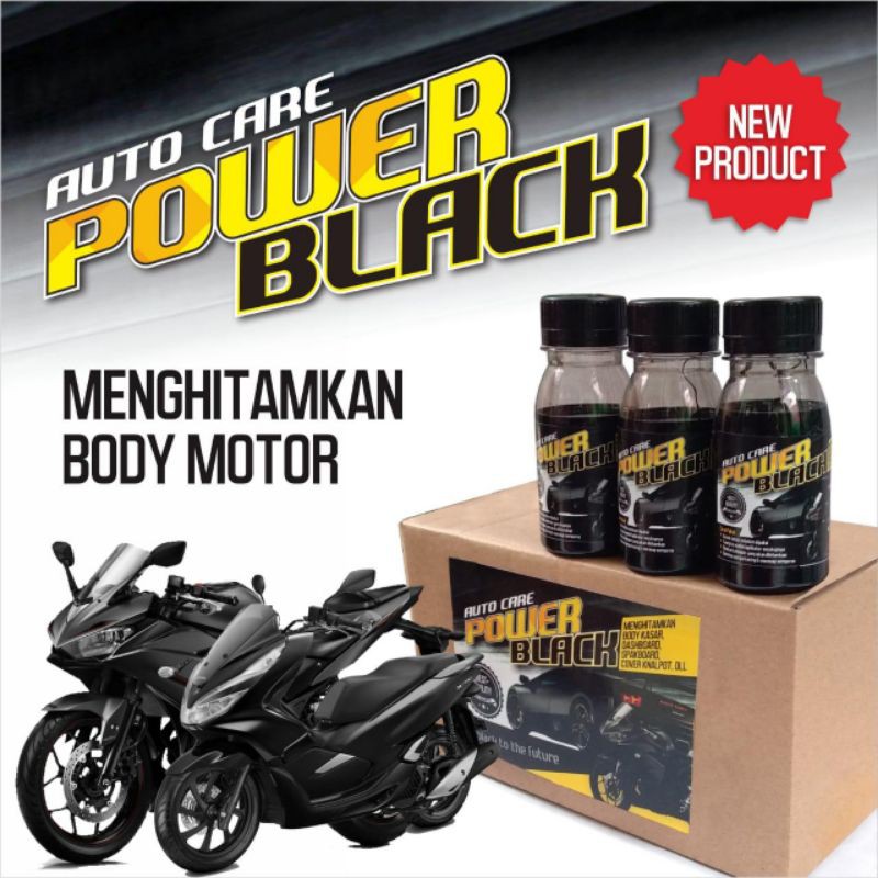 Auto Care POWER BLACK Menghitamkan Body Motor