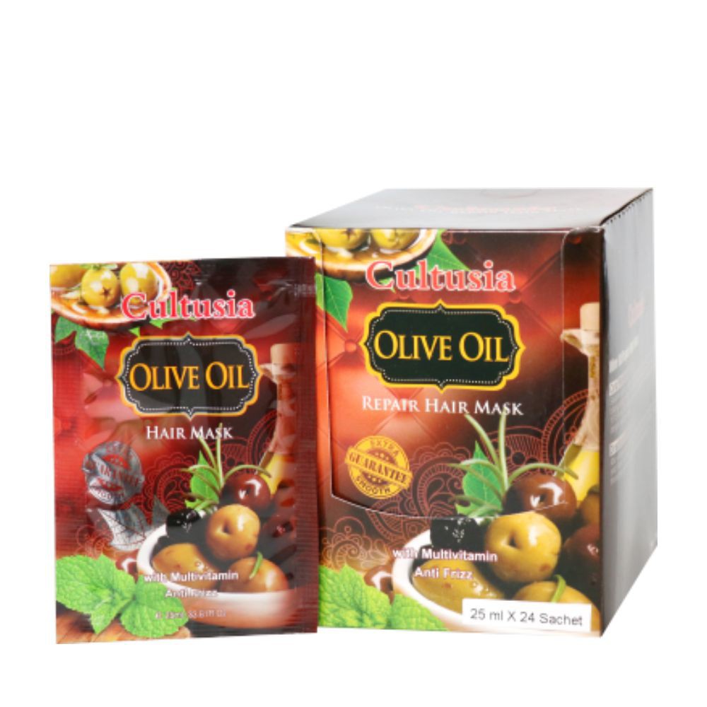 Cultusia Hair Mask Olive Oil Sachet 25 ML Isi 3