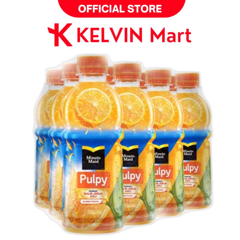 

Minute Maid Juice Pulpy Orange Btl 300mL x 12 pcs | KELVIN Mart