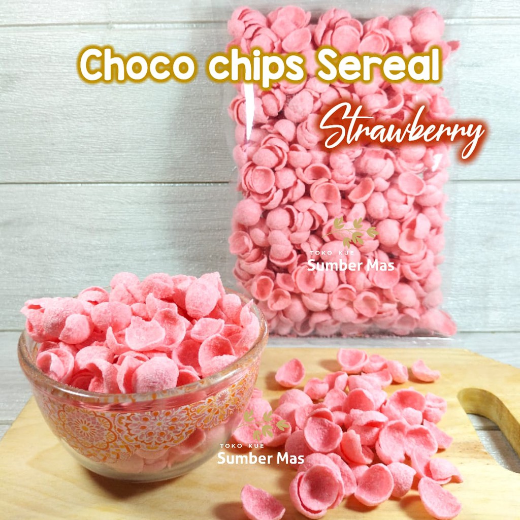 COCO CRUNCH  250 GR / CHOCO CHIPS  / RASA STRAWBERRIES /  RASA STROBERI / KOKO KRUNCH / COCO CRUNCH KILOAN