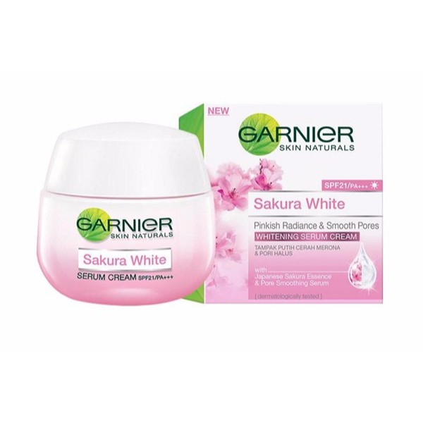 harga garnier sakura white pinkish radiance whitening cream