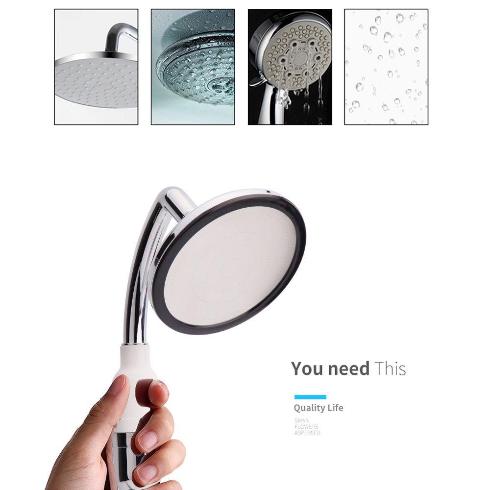 Populer Shower Head Sprinkler Besar Hemat Air Chrome Ampuh