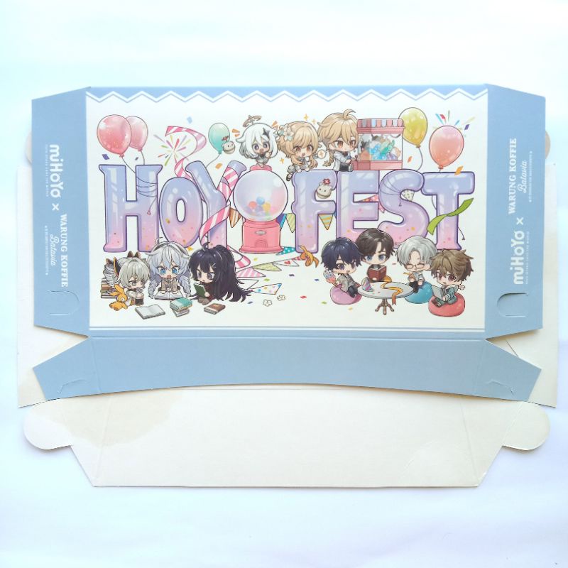 [ OFFICIAL ] Hoyofest Official Goodie Bag Paper Plate Small Big Besar Kecil Tempat Makan