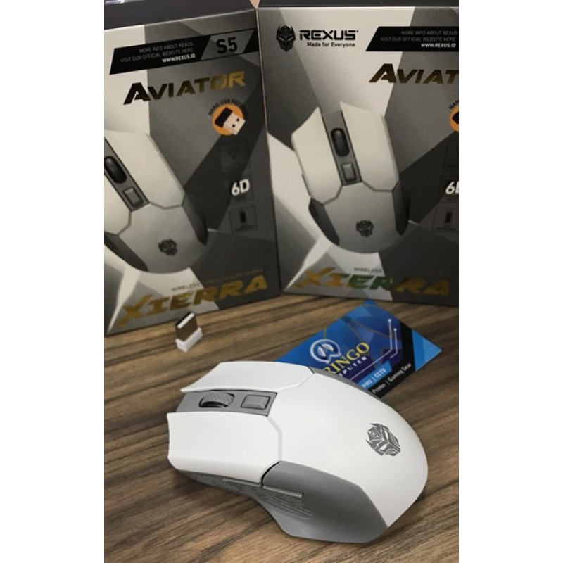 Mouse Rexus GAMING WIRELLES XIERRA S5 WHITE