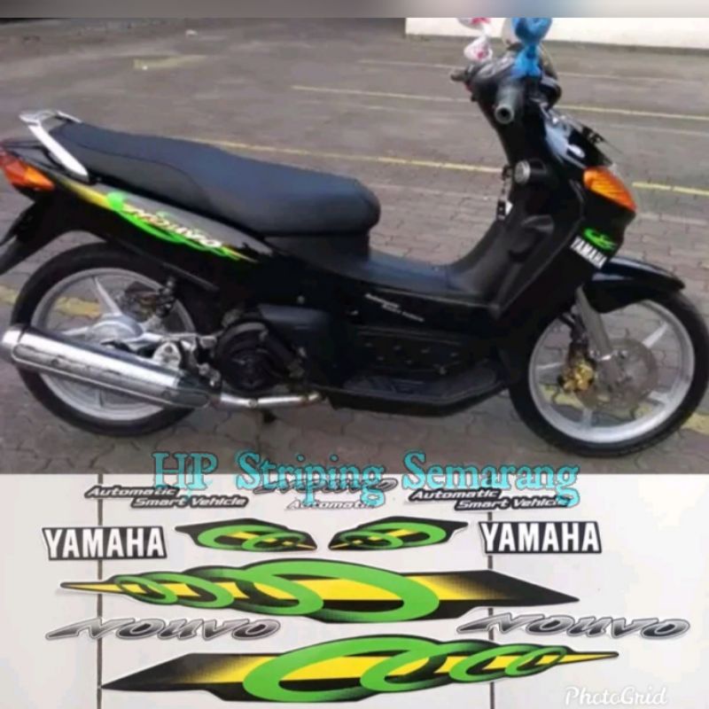 Striping Yamaha Nouvo lele Tusuk sate hitam