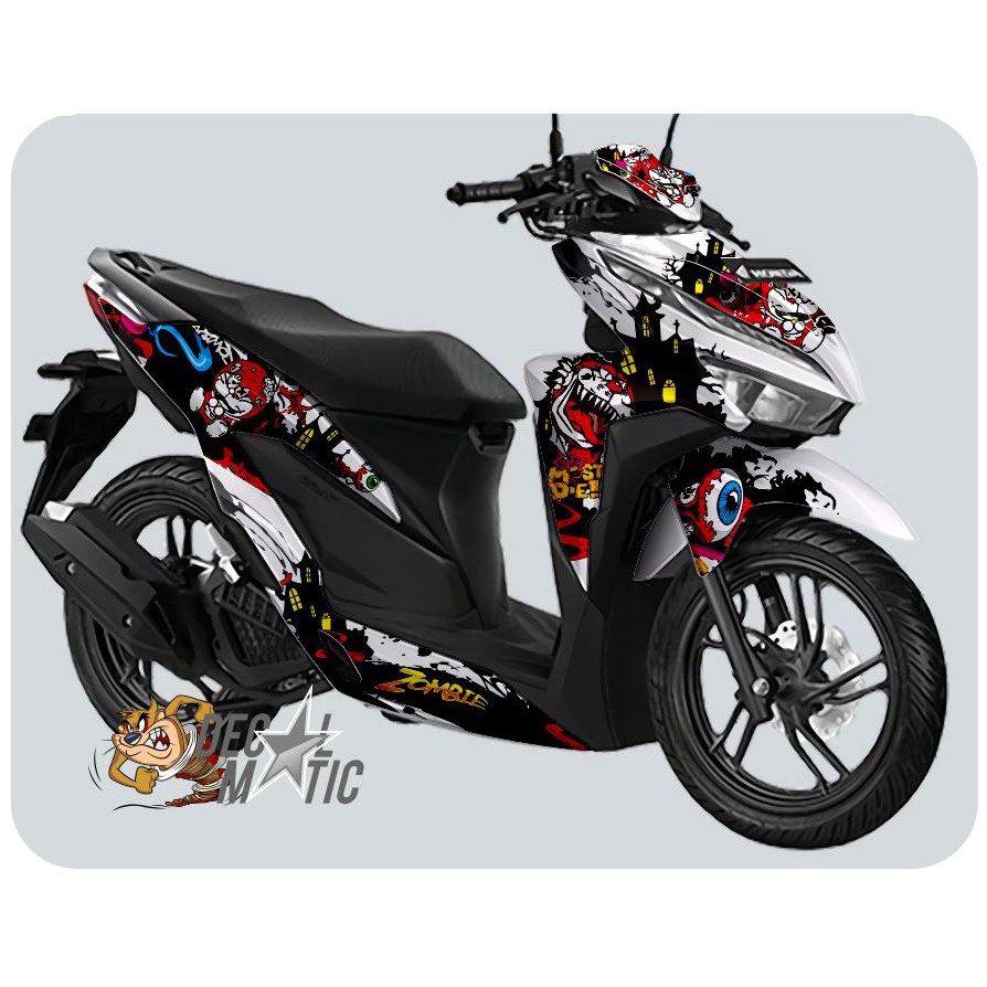 Jual Decal Stiker Full Body Vario 125 150 OLD New Led Doraemon Zombie Indonesia Shopee Indonesia