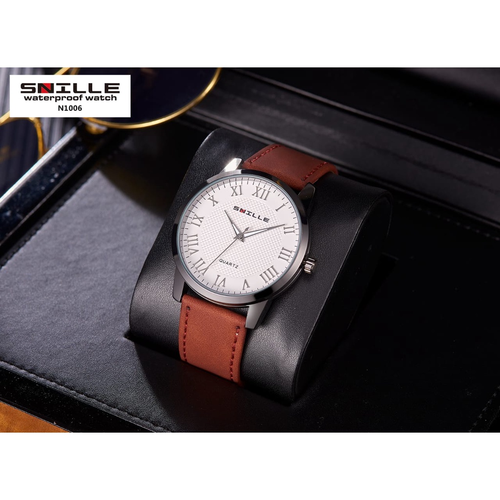 PROMO,,,SNILLE ORIGINAL MA-13 JAM TANGAN PRIA WANITA ANALOG-KODE N1006 JAM TANGAN TAHAN AIR-FREE BAT