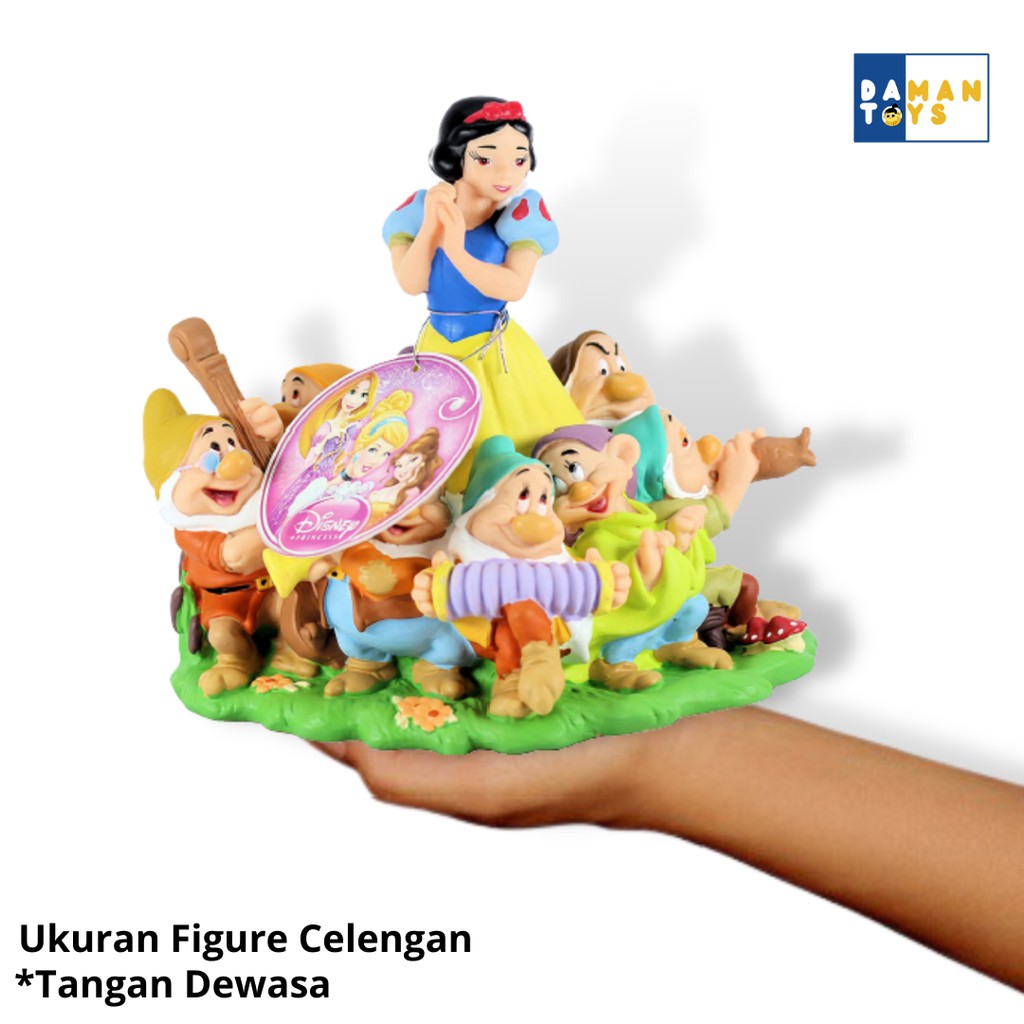 Action Figure Snow white Princess Original Disney Model Celengan, Mainan Anak Perempuan