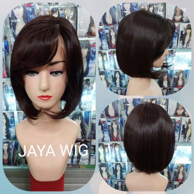 LACE WIG BOB PENDEK /RAMBUT PALSU /WIG PENDEK