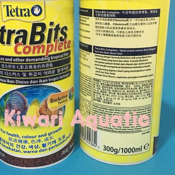 (TERLARIS) Tetra Bits / TetraBits Complete 300g / 300 gram / 300gr Makanan Discus **