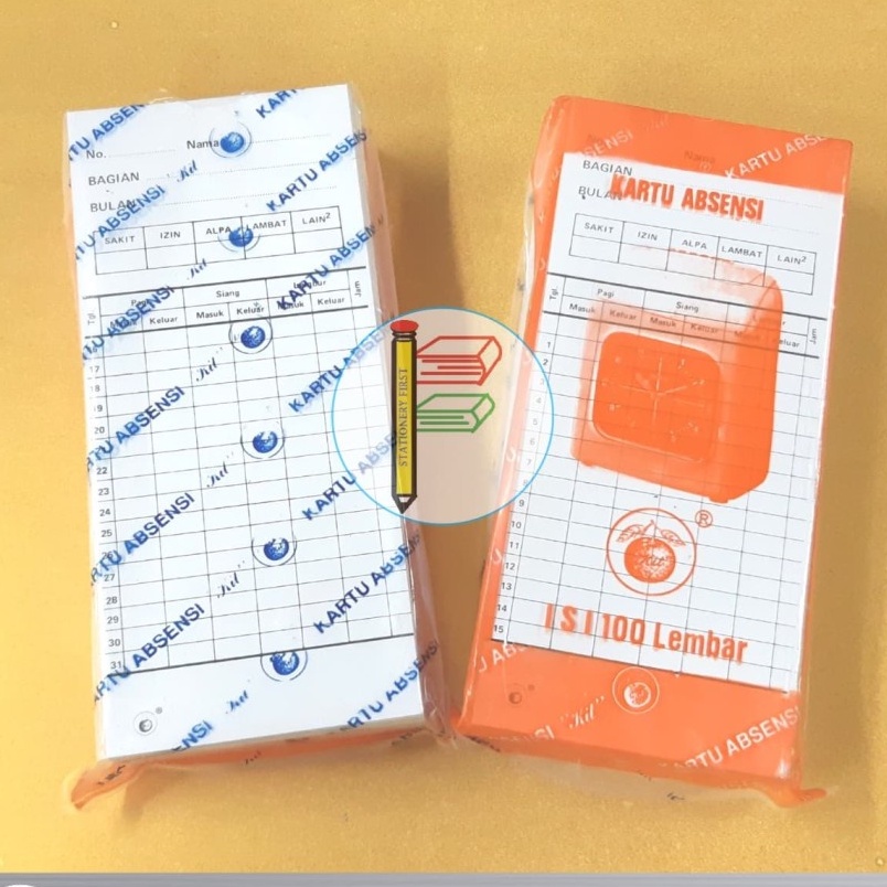 

Kartu Absen Amano Ceklok / Kartu Kertas Absensi / Kartu Absen APEL JERUK